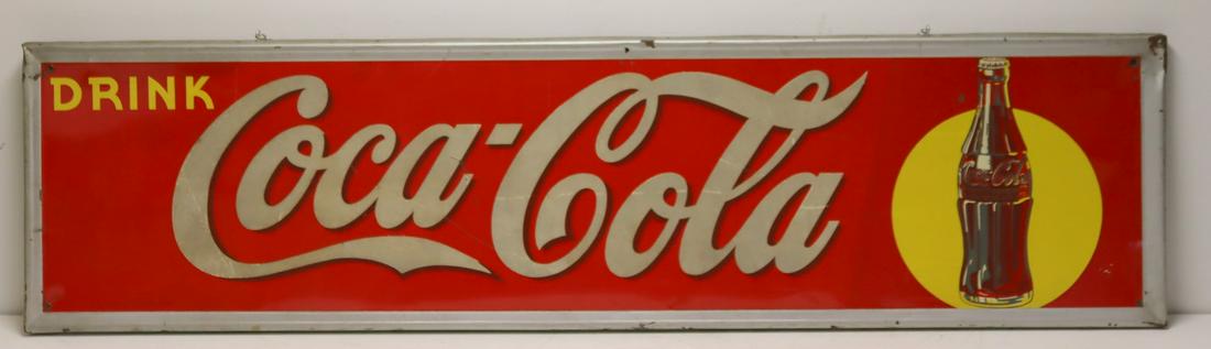 Vintage Tin Drink Coca Cola Advertising Sign (1 of 11)