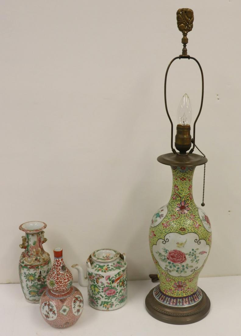 Chinese Porcelain Grouping. (1 of 15)