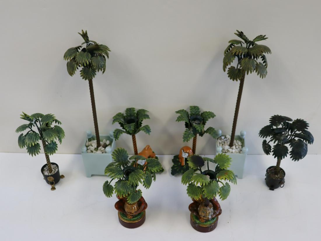 An Oasis Of Vintage Tole Metal Palm Trees (1 of 13)