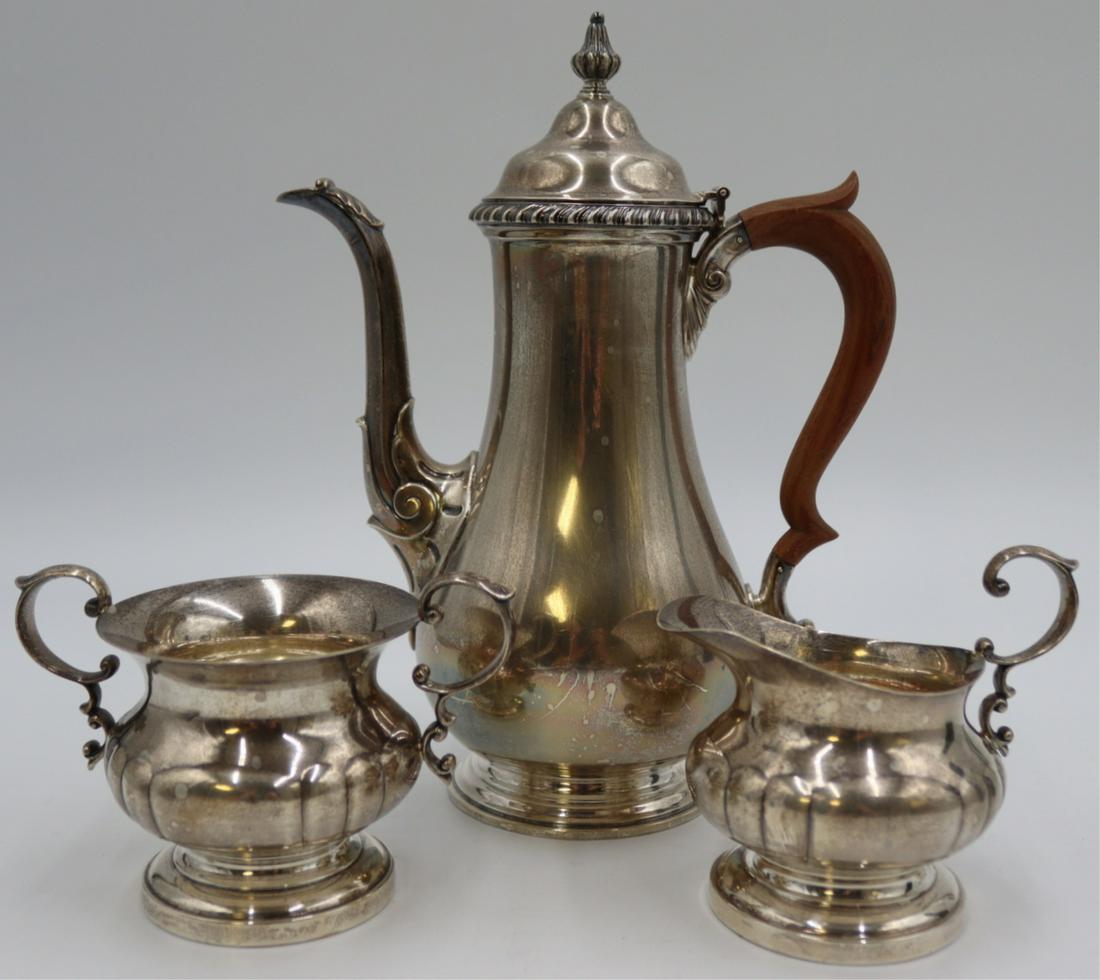 STERLING. Assembled 3 Pc. Sterling Tea Service. (1 of 8)