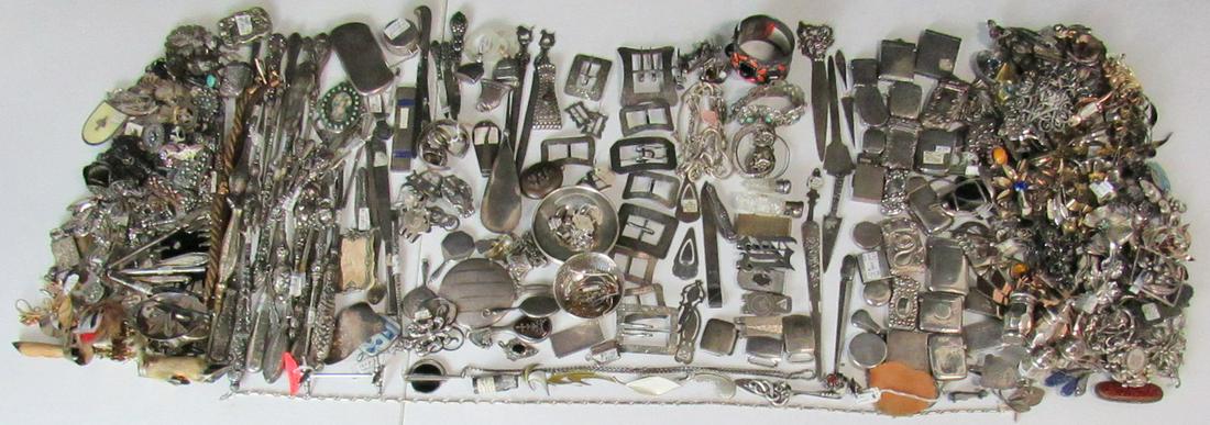 JEWELRY. Assorted Grouping of Sterling, (1 of 20)