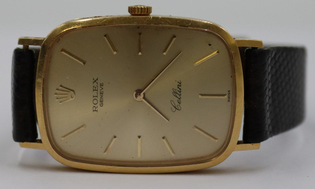 JEWELRY. Vintage Rolex Cellini 18kt Gold Watch. (1 of 9)