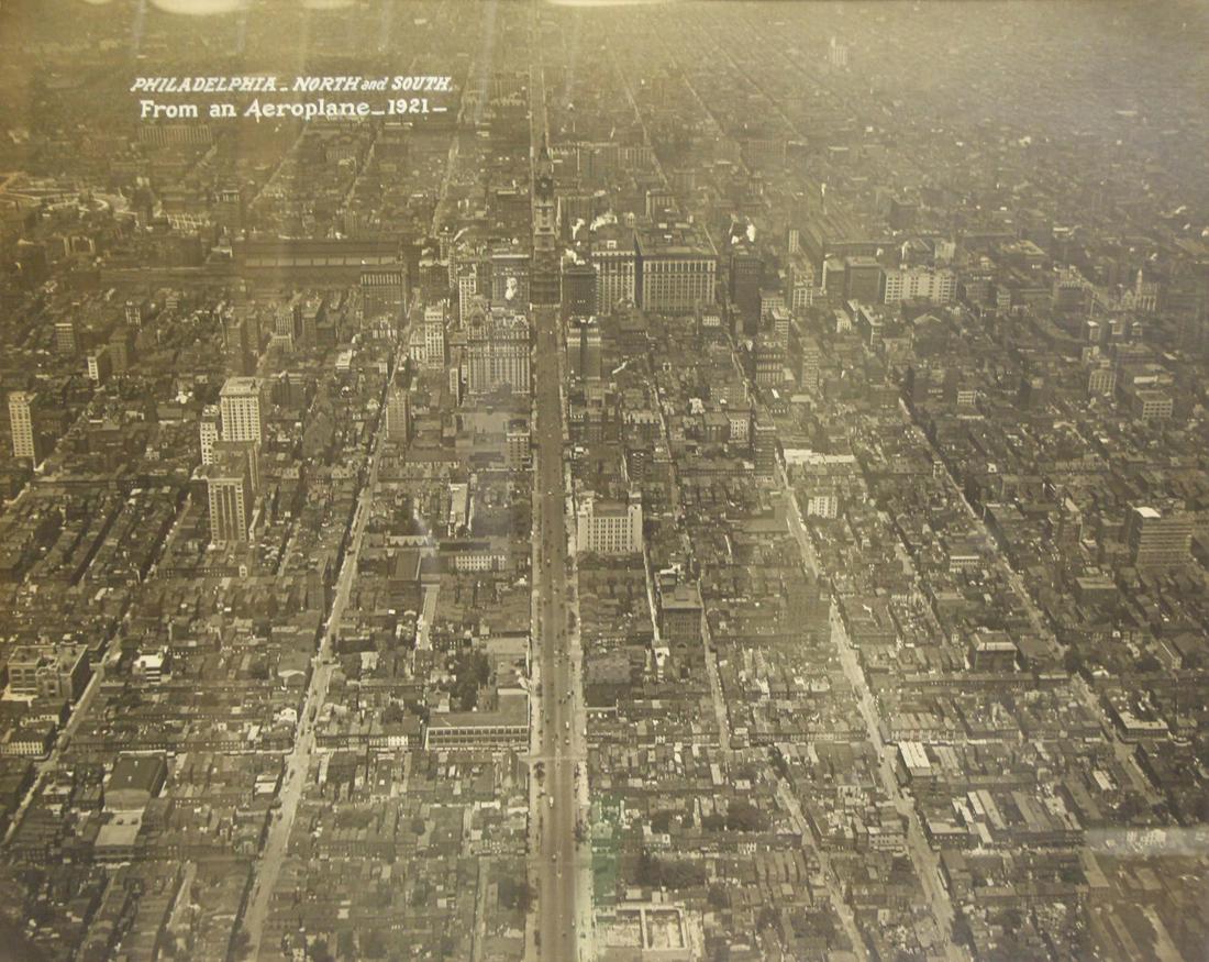 Large Antique Photo Philadelphia From An Aeroplane (1 of 9)