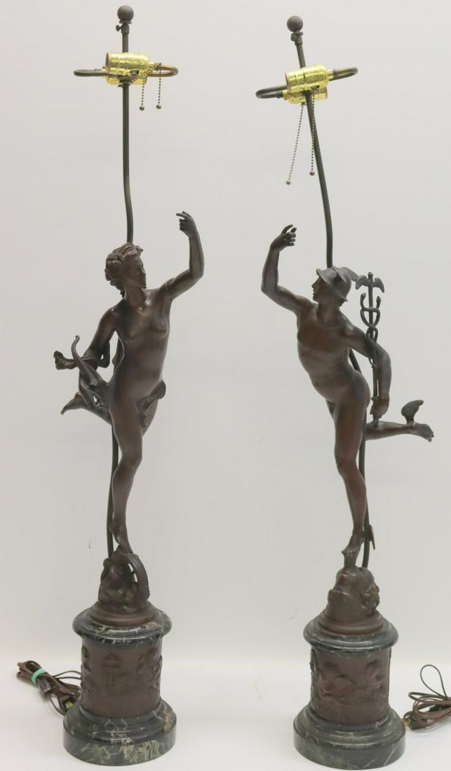 Pair Of Patinated Bronze Figures After (1 of 19)