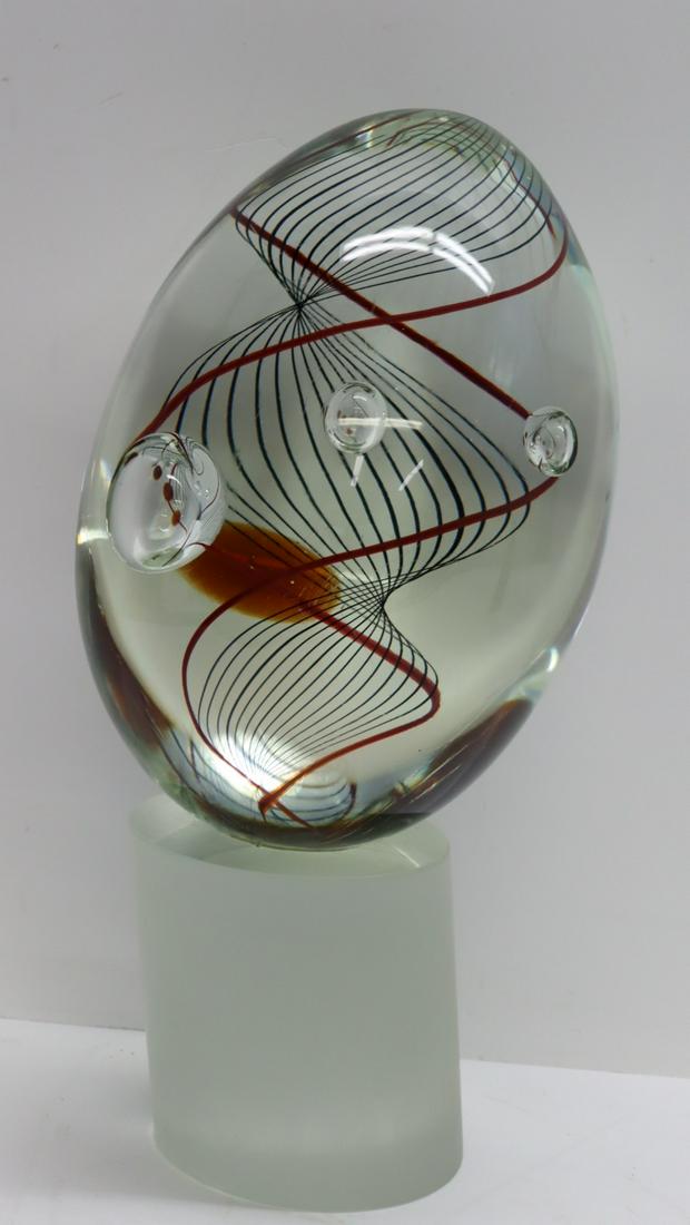 Seguso Signed Murano Glass Sculpture. (1 of 7)