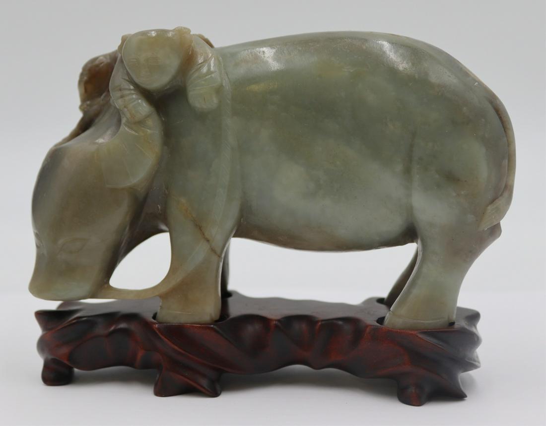 Chinese Carved Jade Figural Grouping (1 of 13)