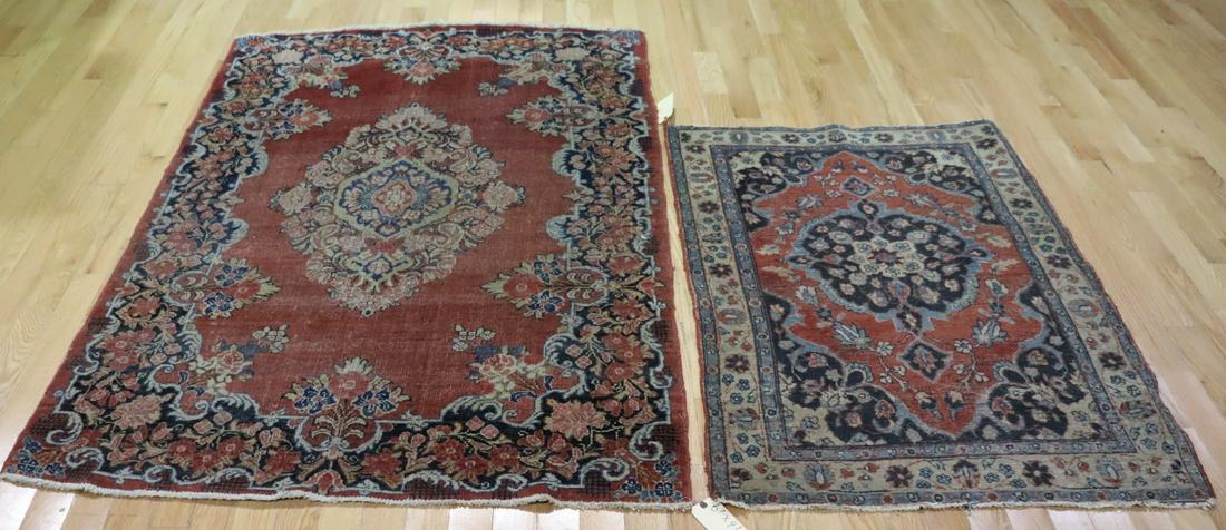 2 Antique And Finely Hand Woven Carpets (1 of 9)