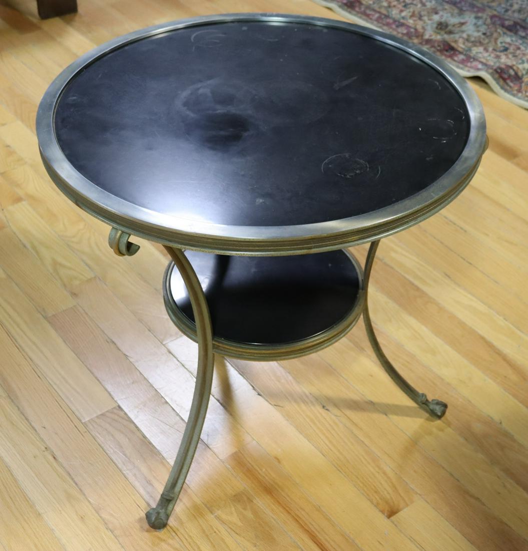 Vintage Bagues Steel Table With Marble Inserts (1 of 5)