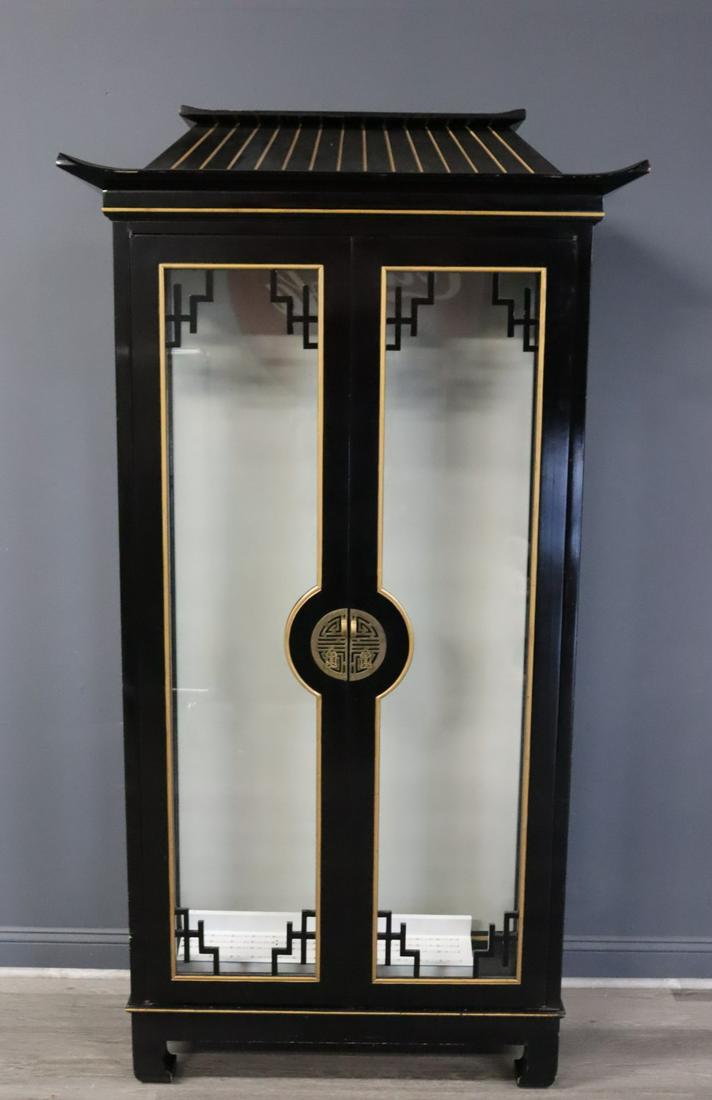 Chinoiserie Decorated Pagoda Style Cabinet (1 of 9)