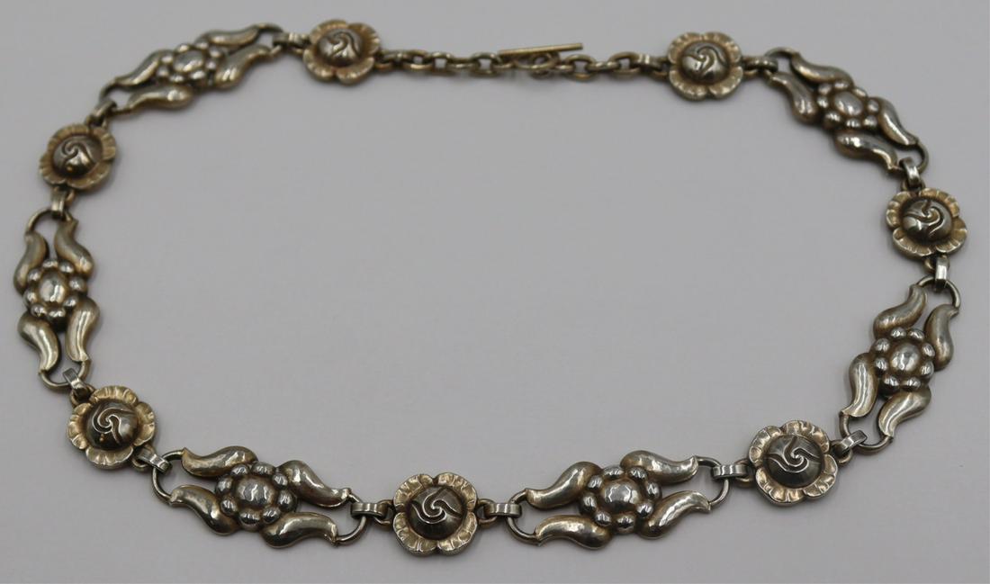 JEWELRY. Georg Jensen Danish Sterling Necklace #10 (1 of 7)