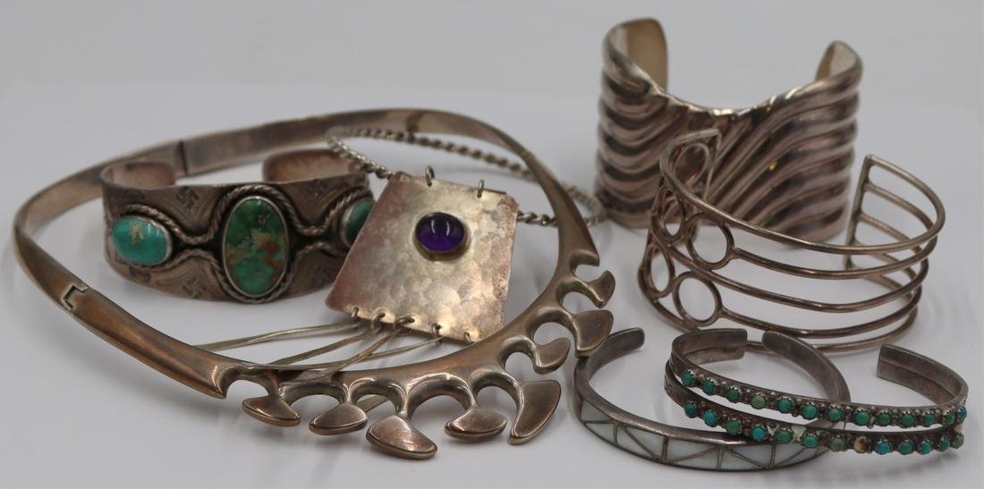 JEWELRY. Assorted Grouping of Silver Jewelry. (1 of 13)