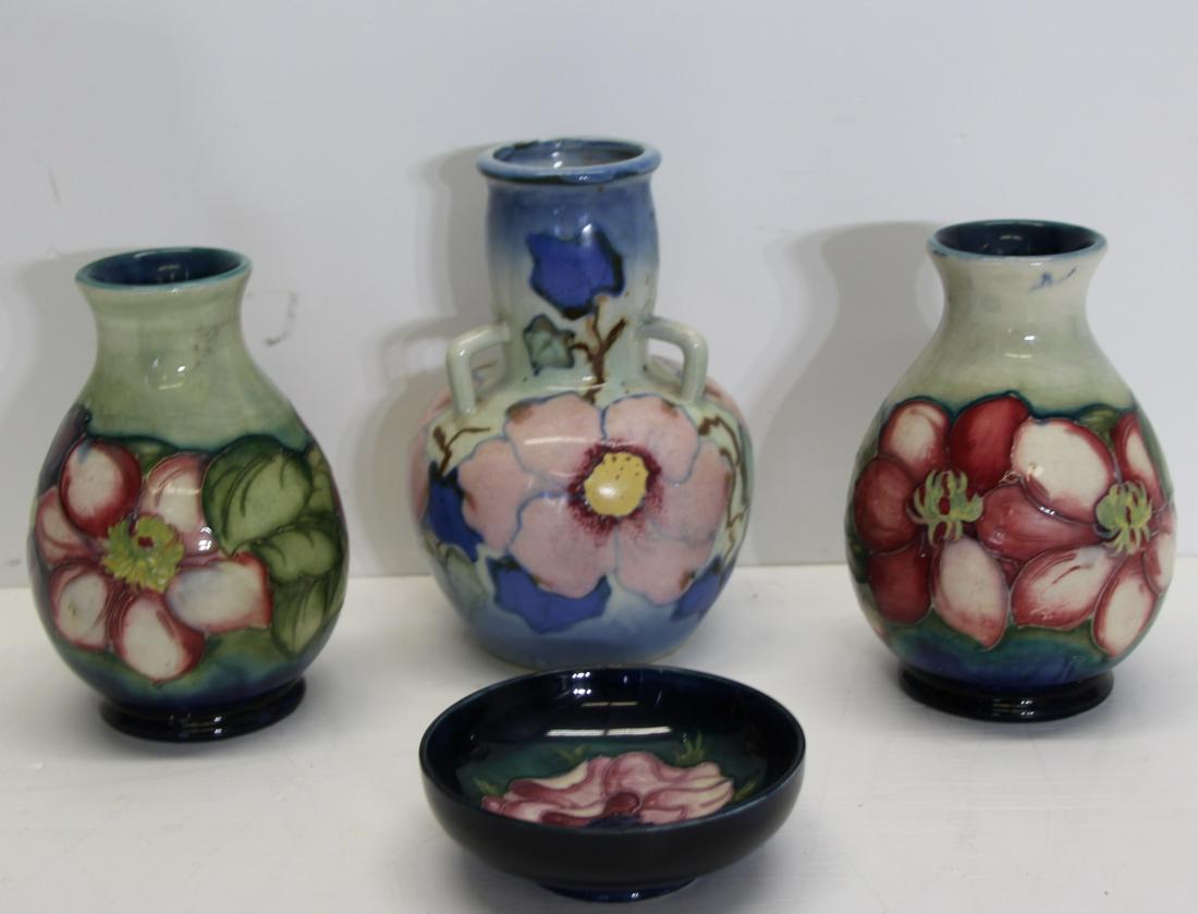 3 Moorcroft Porcelain Cabinet Items & 1 Style Of (1 of 3)