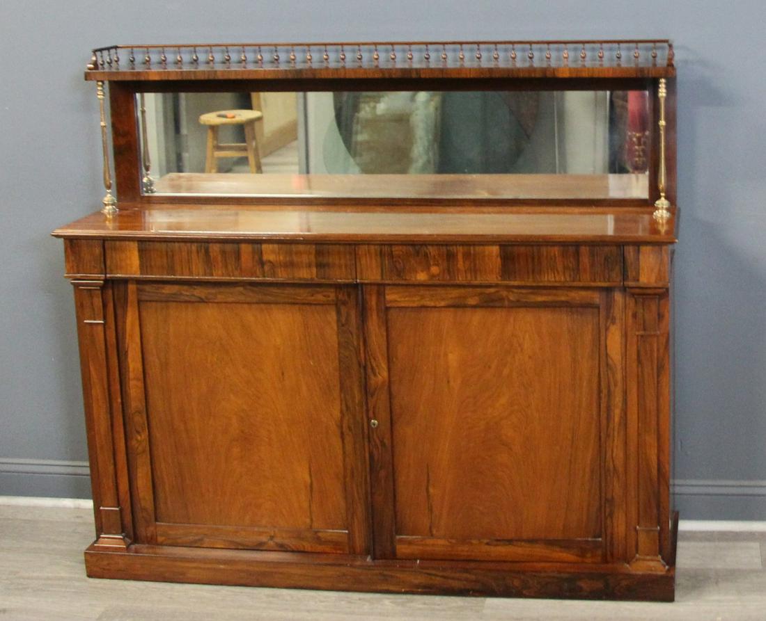 Regency Style Rosewood 2 Door Etagere / Server . (1 of 6)