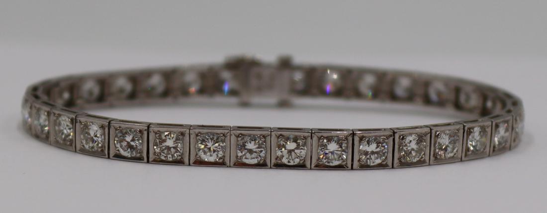 JEWELRY. 3+ Ct Diamond and Platinum Tennis (1 of 7)