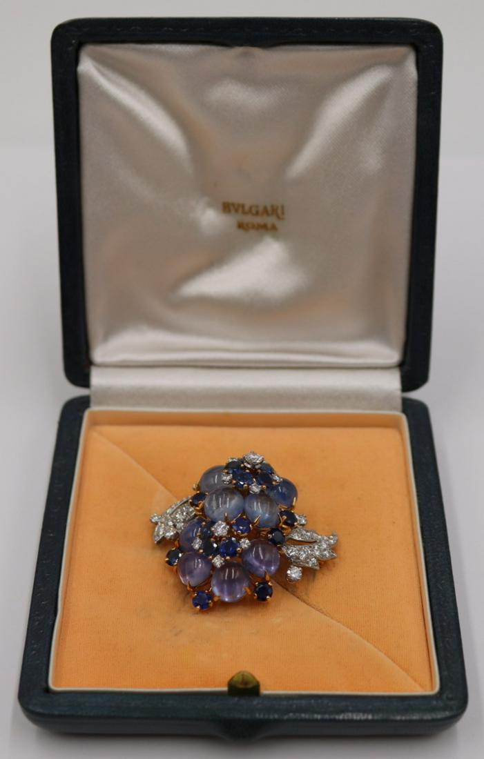 JEWELRY. Bvlgari 18kt Gold, Moonstone, Sapphire (1 of 10)