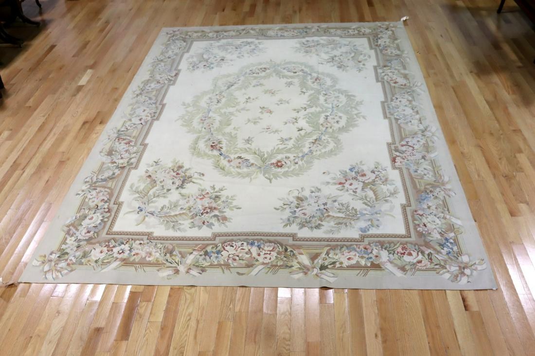 Vintage And Fine Aubusson Carpet. (1 of 6)