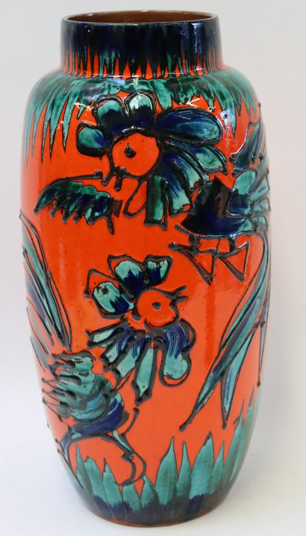 Large Midcentury Glazed Porcelain Vase. (1 of 7)