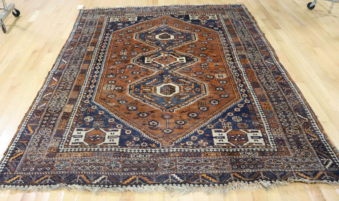 Antique And Finely Hand Woven Kazak Style Carpet (1 of 6)