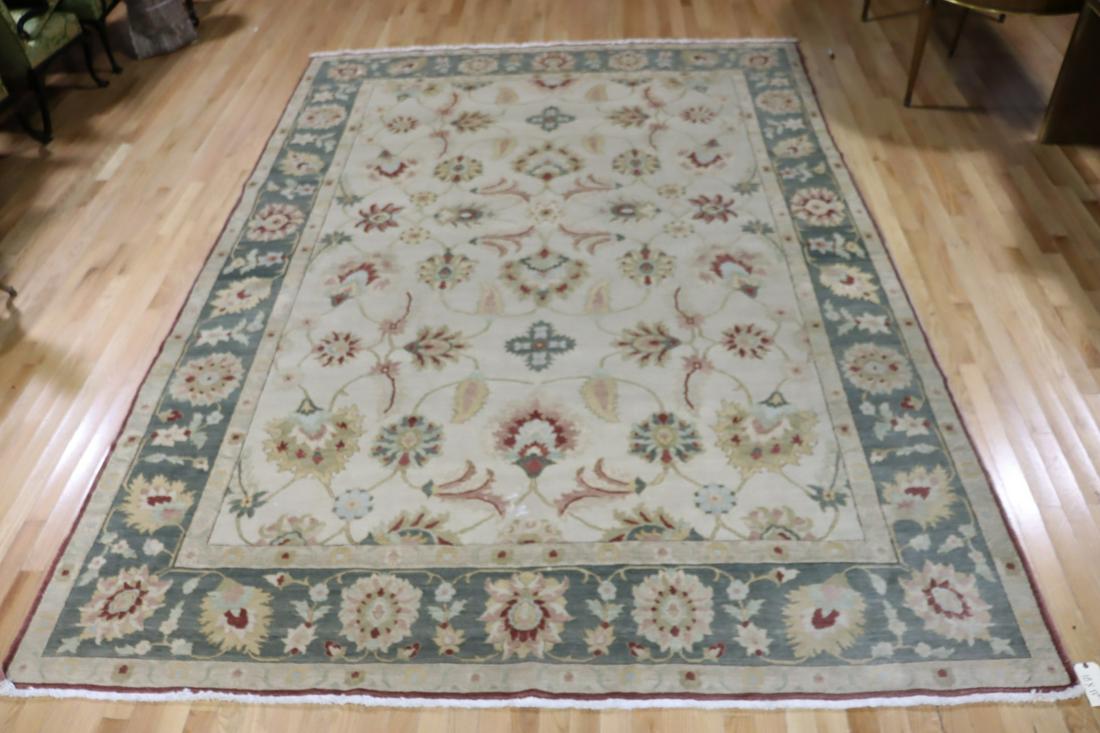 Vintage And Finely Hand Woven Oushak Style Carpet (1 of 12)