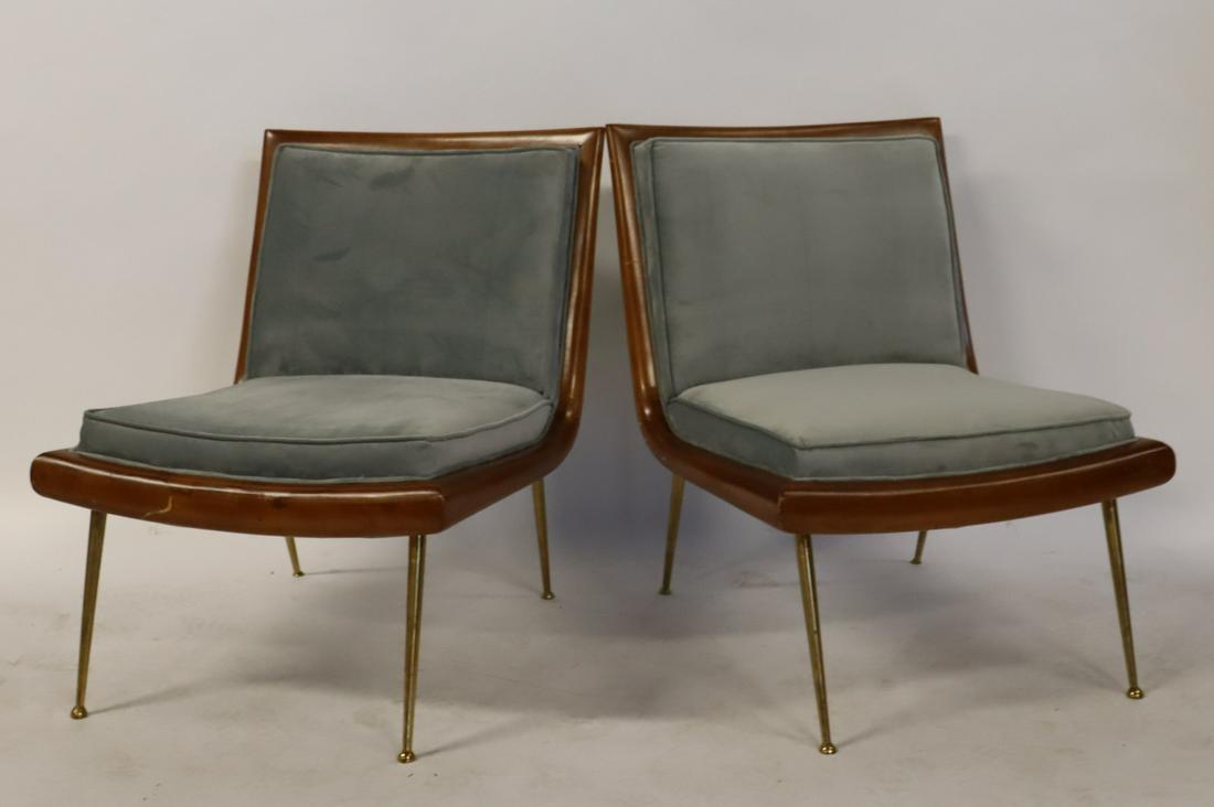 Pair Of Robsjohn - Gibbings Slipper Chairs. (1 of 9)