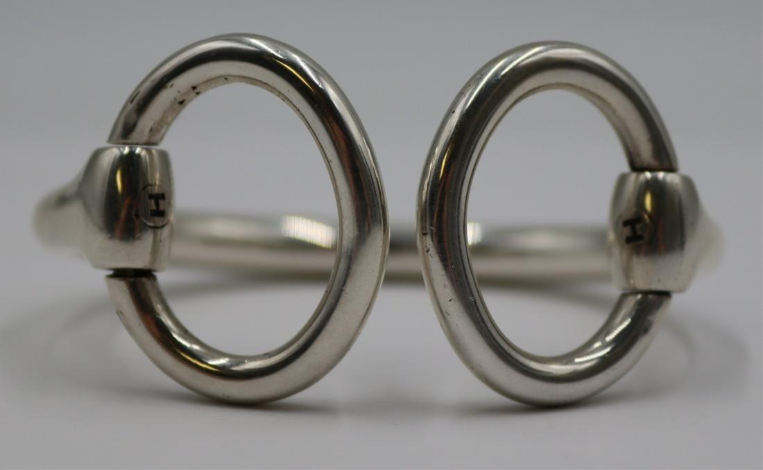 JEWELRY. Hermes Silver Nausicaa Bracelet. (1 of 8)