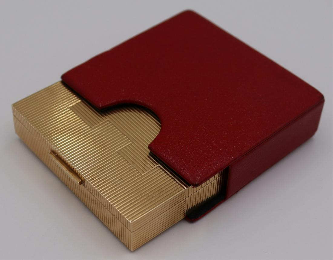 JEWELRY. 14kt Gold Hinged Vanity Box. (1 of 6)