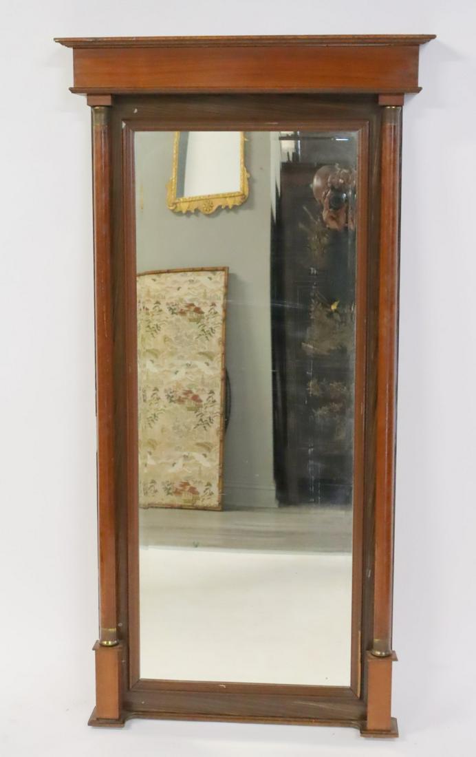 Empire Mahogany Pier Mirror With Columns (1 of 6)