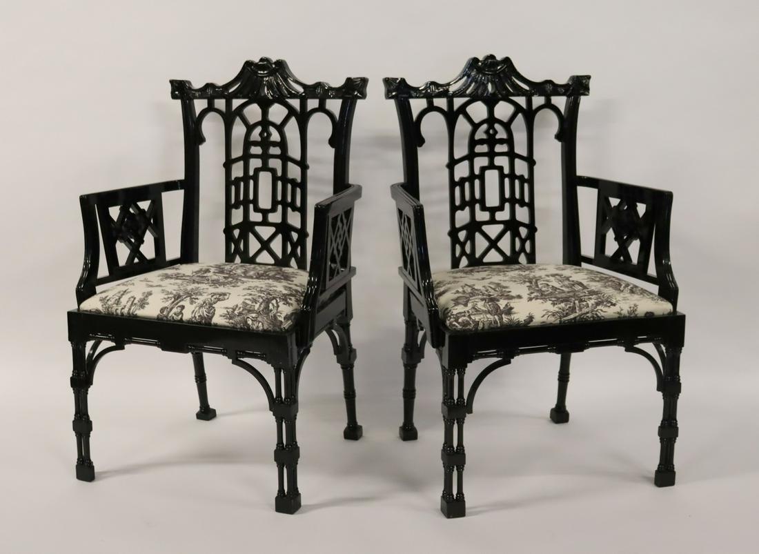 A Vintage And Quality Pair Of Lacquered Chinese (1 of 6)