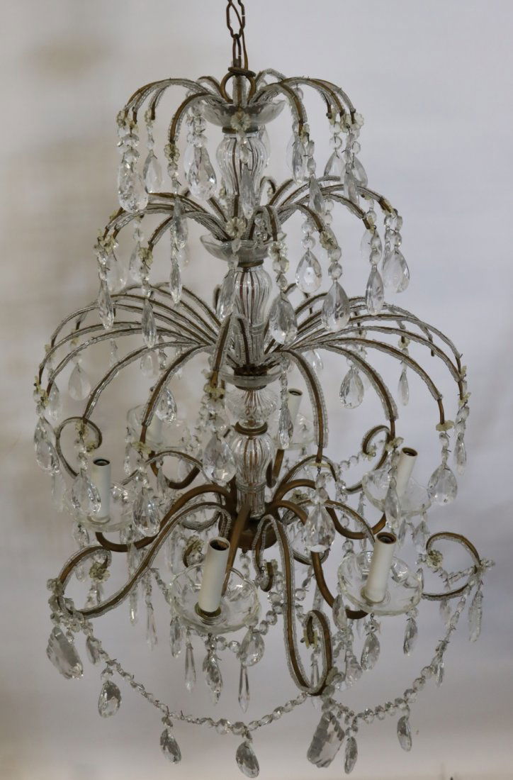 Antique Weeping Willow Style Chandelier. (1 of 9)
