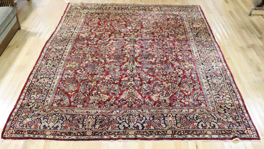Antique And Finely Hand Woven Roomsize Carpet. (1 of 8)