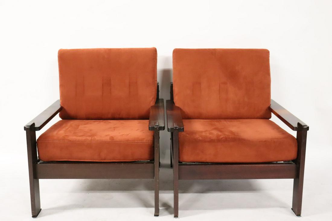 Vintage Pair Of Brazilian Style Arm Chairs. (1 of 9)