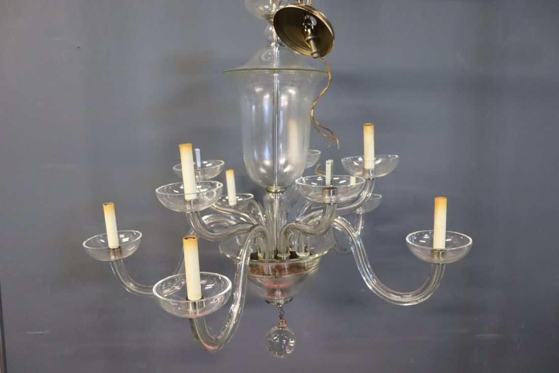 ART DECO MURANO STYLE CHANDELIER (1 of 8)