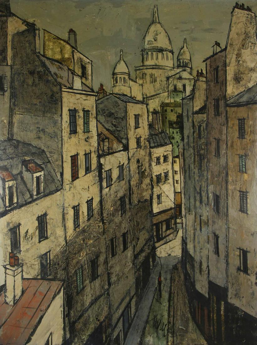 CHARLES LEVIER (FRENCH, 1920-2003).: Oil on canvas. "Sacre-Coeur". Signed lower right. Signed and titled verso. Van Dimen-Lilienfeld Galleries label affixed verso. From a Long Island, NY collection. - Dimensions: 40" high x 30"