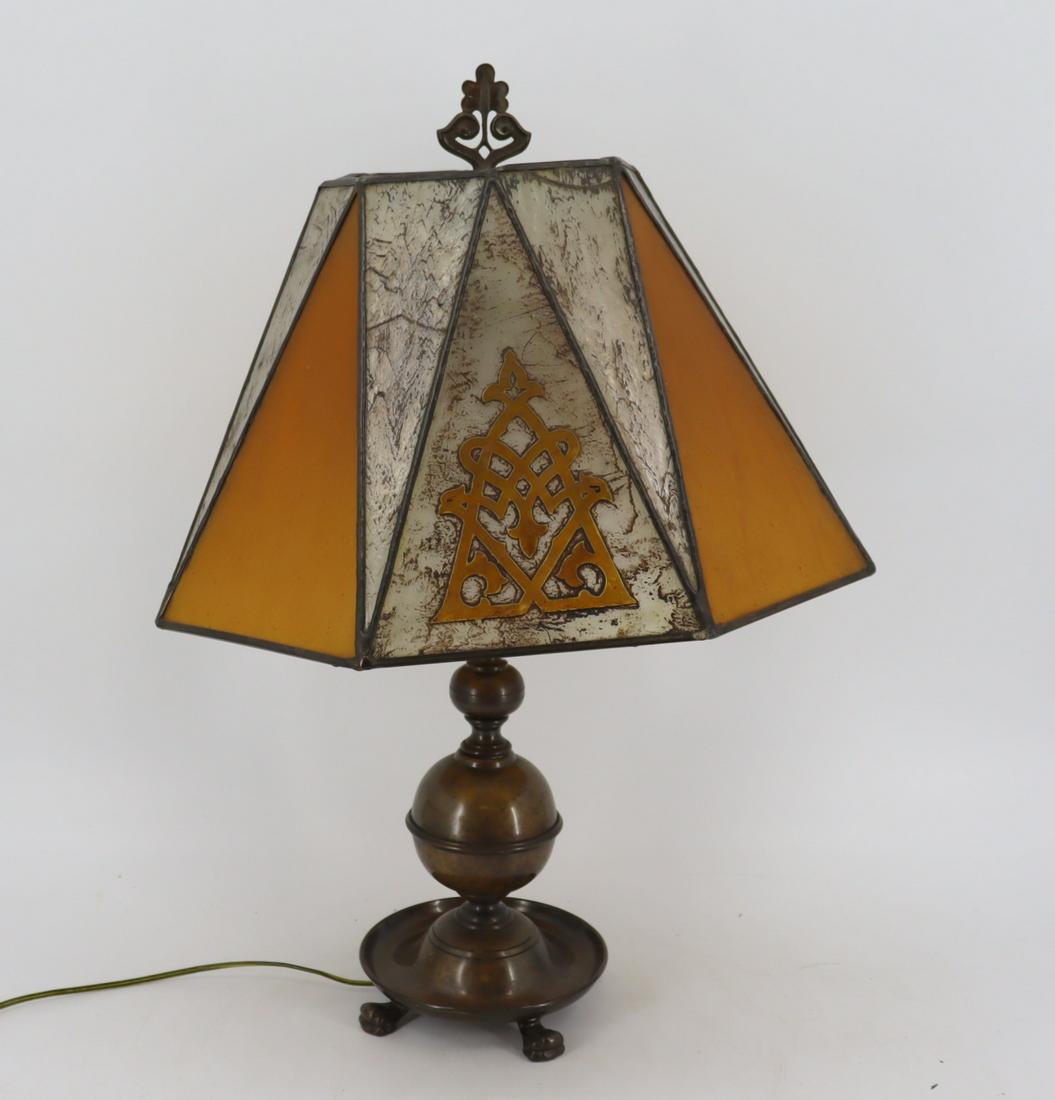 Handel #7563 Signed Arts And Crafts Table Lamp. (1 of 11)