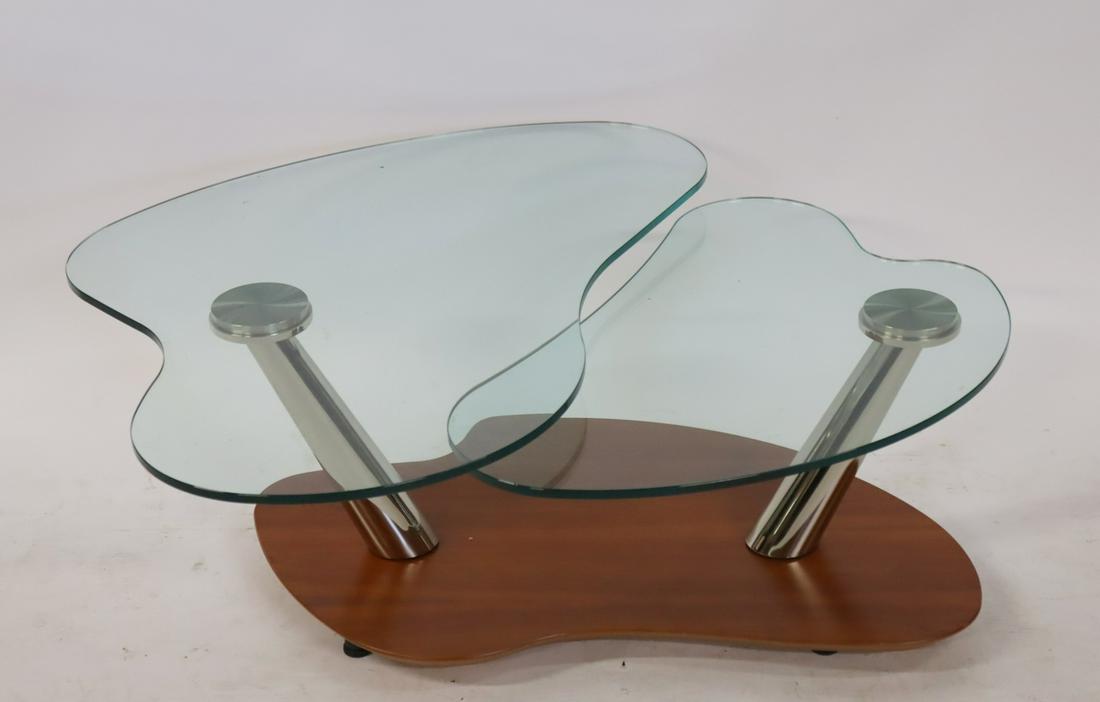 Modernist Italian Glass Top Coffee Table. (1 of 6)