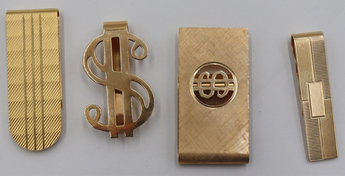 GOLD. (3) 14kt Gold Money Clips (1 of 11)