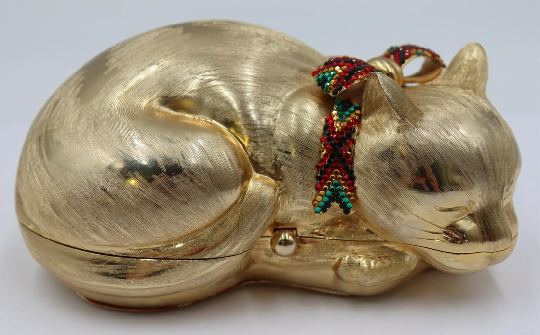 Judith Leiber Cat Form Minaudiere or Purse. (1 of 14)