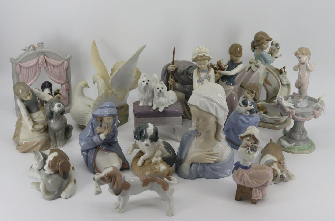 Group of Lladro Porcelain Figures 17 Pieces (1 of 4)