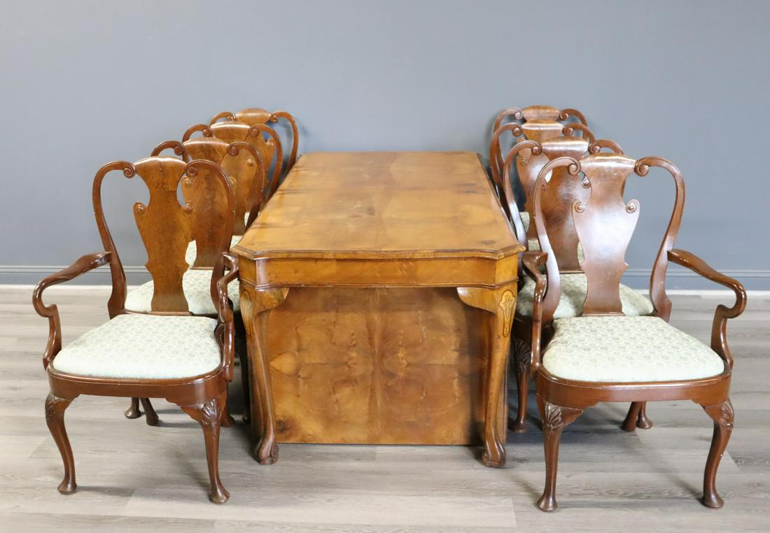 Fine Quality Antique  Dining Table And Chairs . (1 of 6)