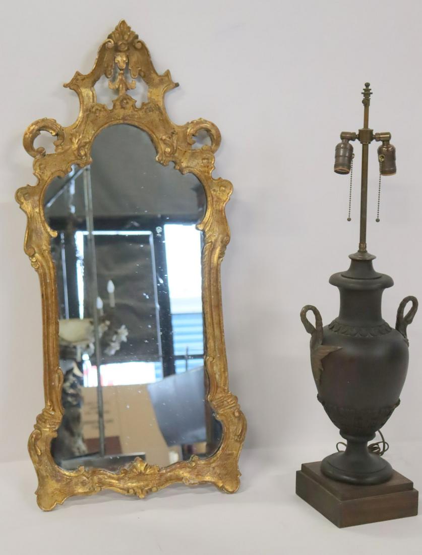 Antique Giltwood Italian Mirror Together With (1 of 10)