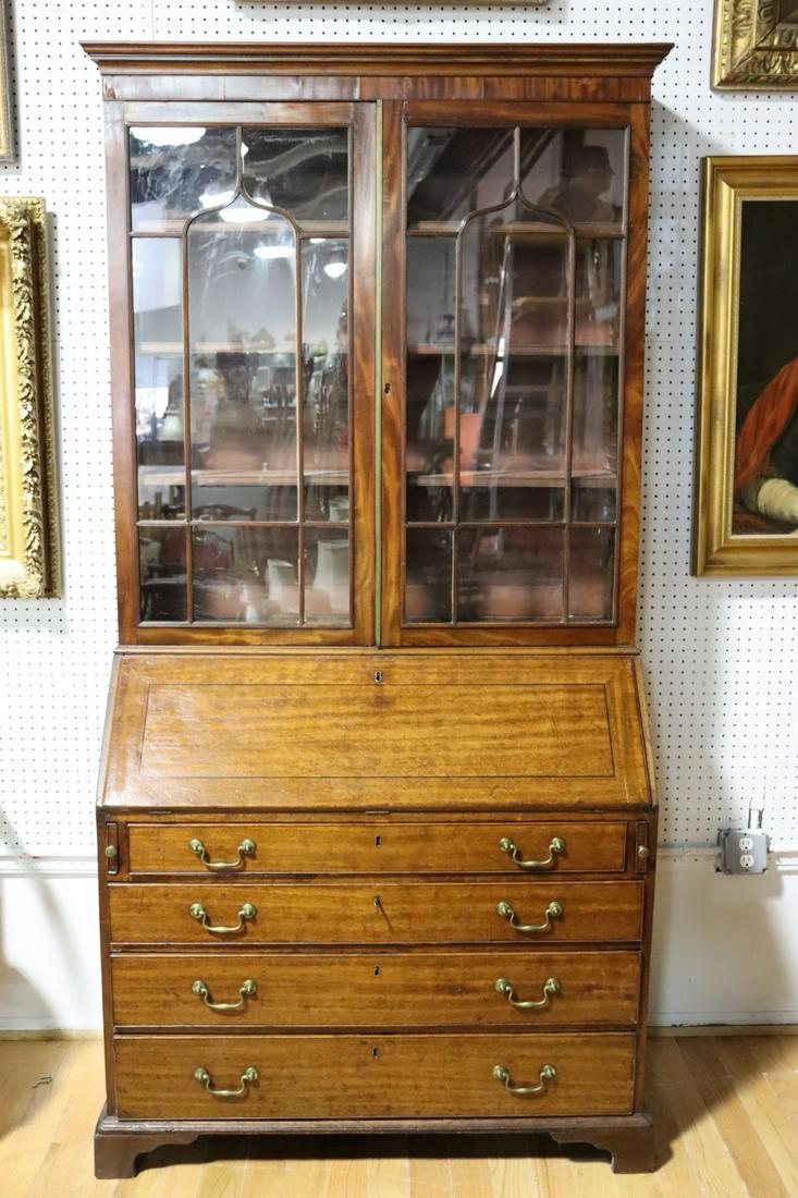 Georgian Mahogany Secretary Bookcase (1 of 10)