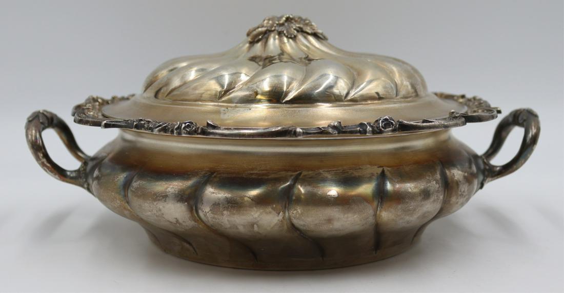 SILVER. Signed German .800 Silver Tureen. (1 of 11)