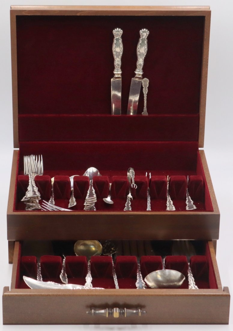 STERLING. Whiting Louis XV Sterling Flatware. (1 of 10)