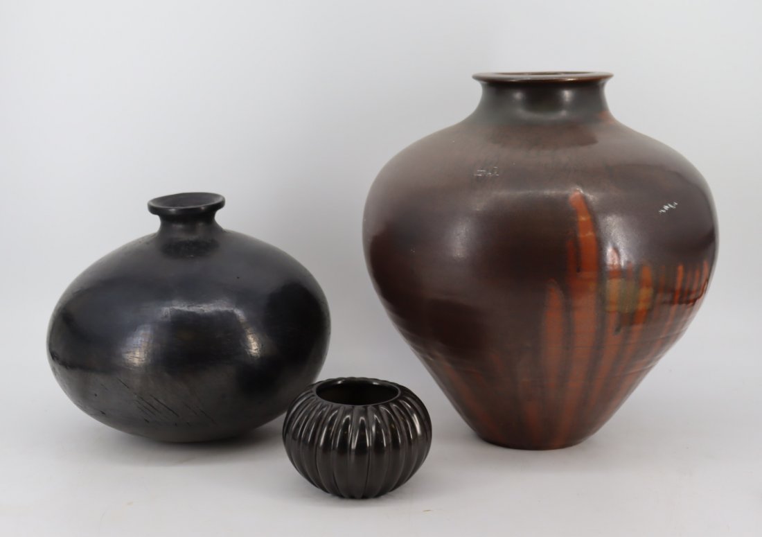 3 Assorted Pottery Vases / Vessels (1 of 7)