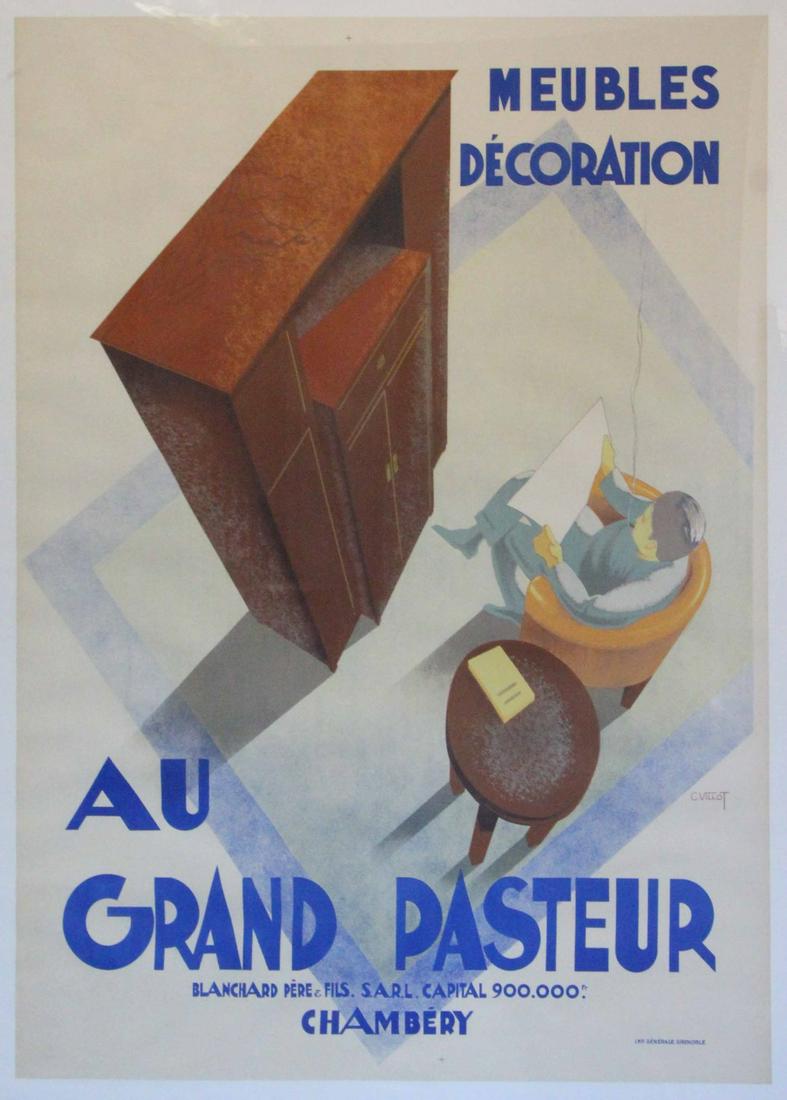 VINTAGE LITHOGRAPHIC POSTER (1 of 10)