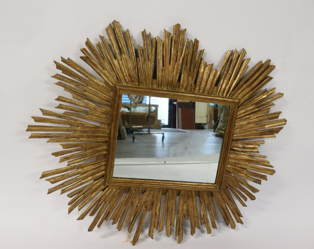 Antique Giltwood Starburst Form Mirror (1 of 9)