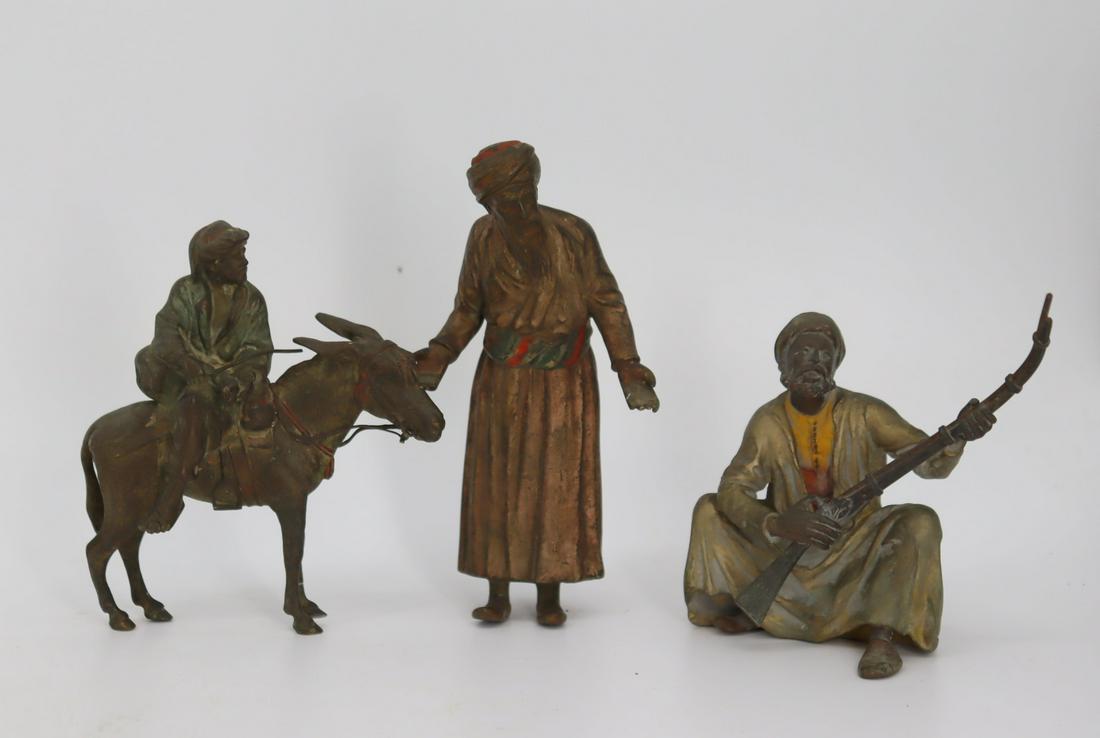 After Franz Bergman 3 Cold Painted Bronzes (1 of 9)