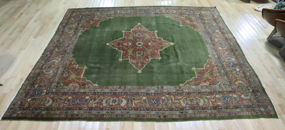 Antique And Finely Hand Woven Carpet. (1 of 9)