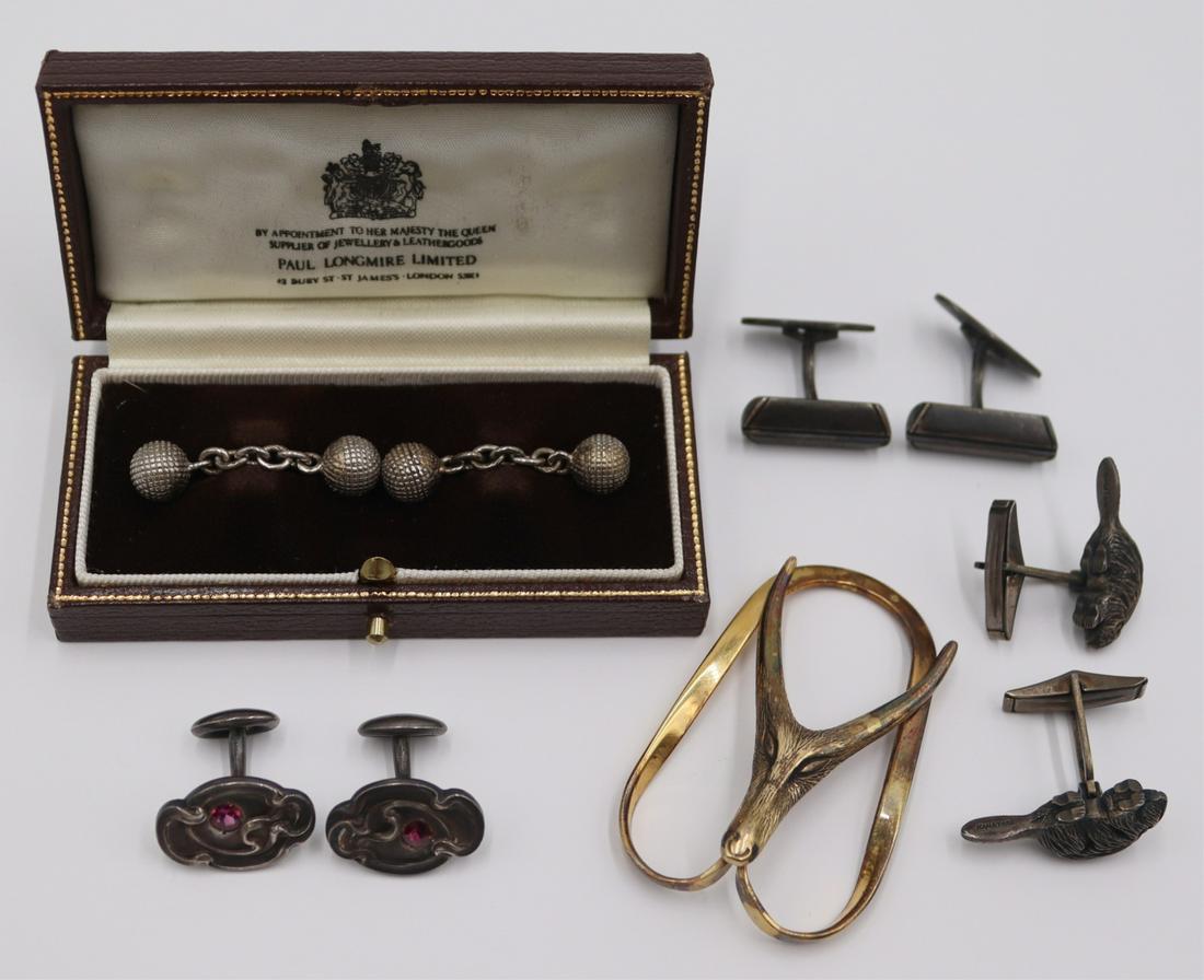 JEWELRY. Assorted Grouping of Men's Jewelry. (1 of 13)