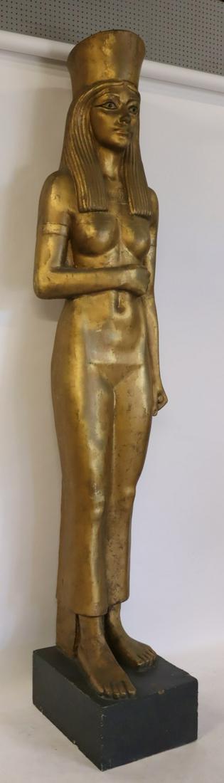 Large Gilt Egyptian Style Figure Of Cleopatra (1 of 15)